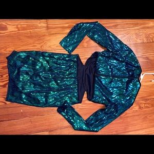 NWT sequin cutout dress